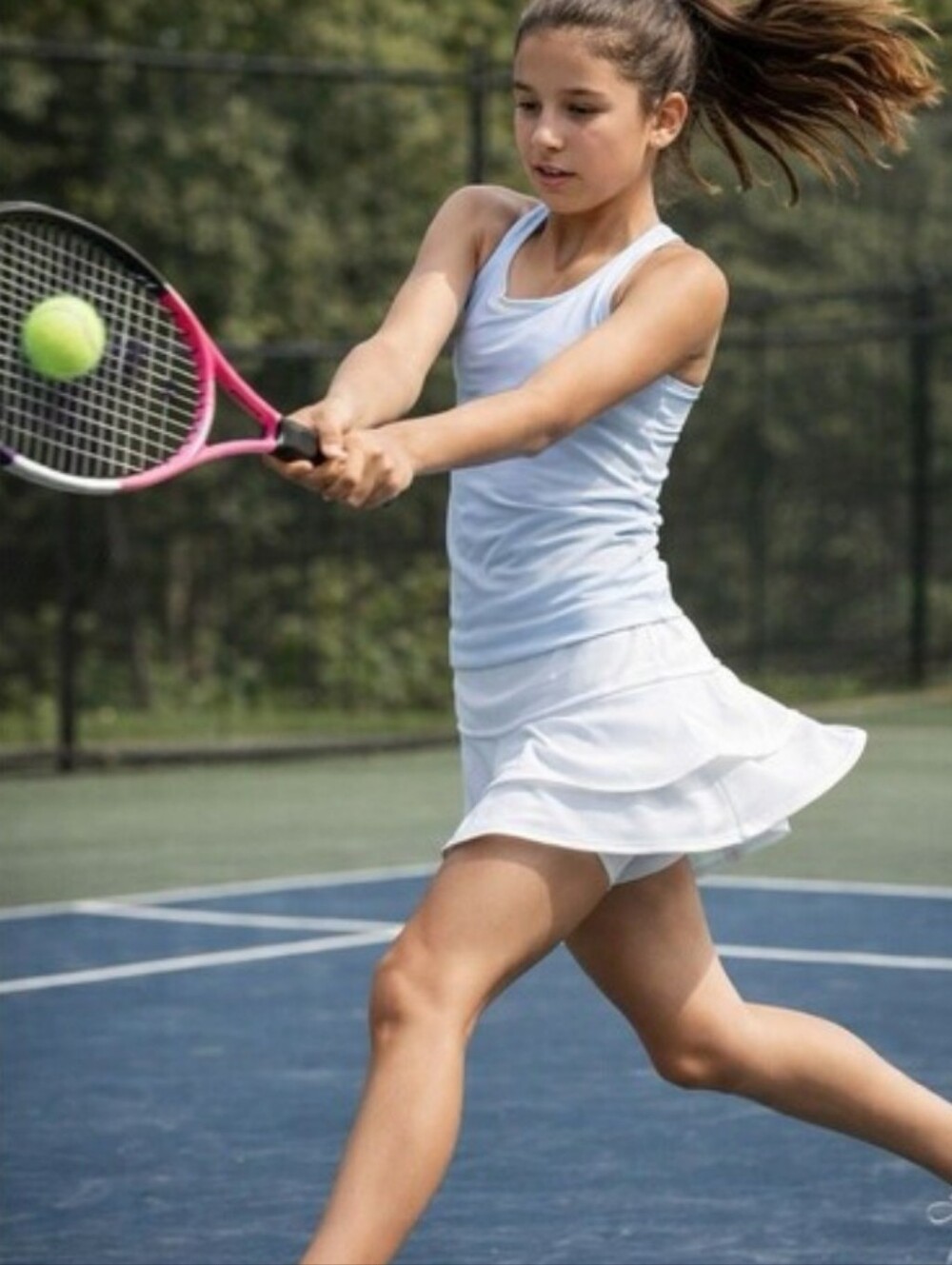 Athleta White Swing Athletic Tennis Skirt Skort - Picture 2 of 13